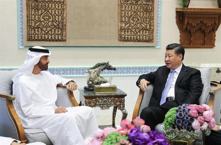 Chinese president meets crown prince of abu dhabi on china uae ties