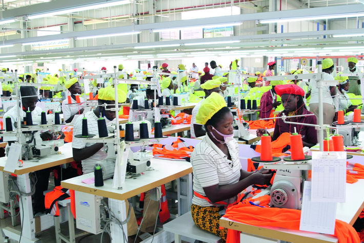 Local workers at the C&H garment factory in Rwanda.  by Wang Xinjun