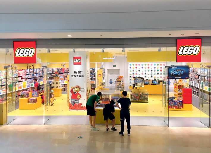 A certified Lego store in Beijing. Lego Group is gradually expanding to more second- and third-tier cities in China. VCG