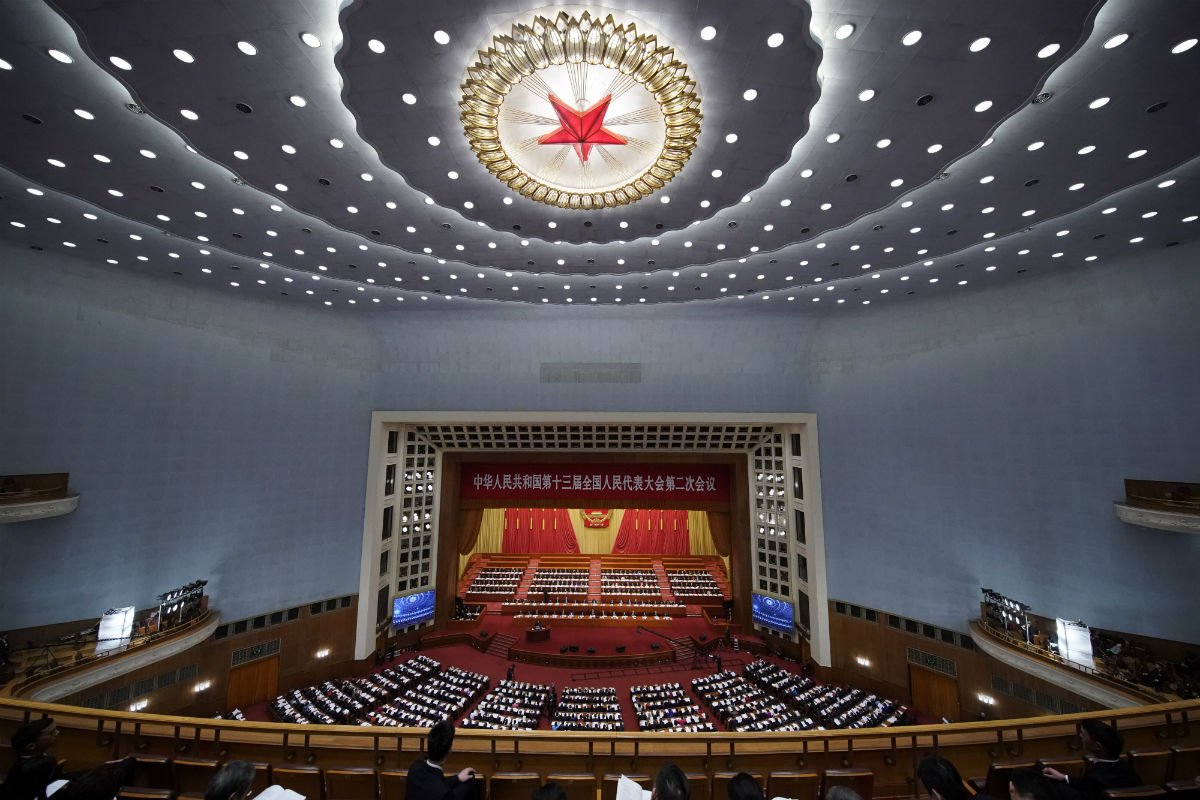 3月5日 第十三届全国人民代表大会第二次会议在北京人民大会堂开 摄影万全